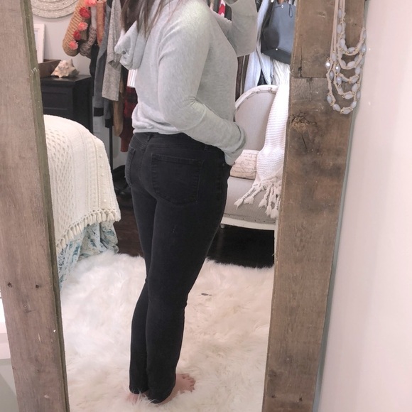 Ann Taylor LOFT sz 30/10 black modern skinny jean - Picture 2 of 7